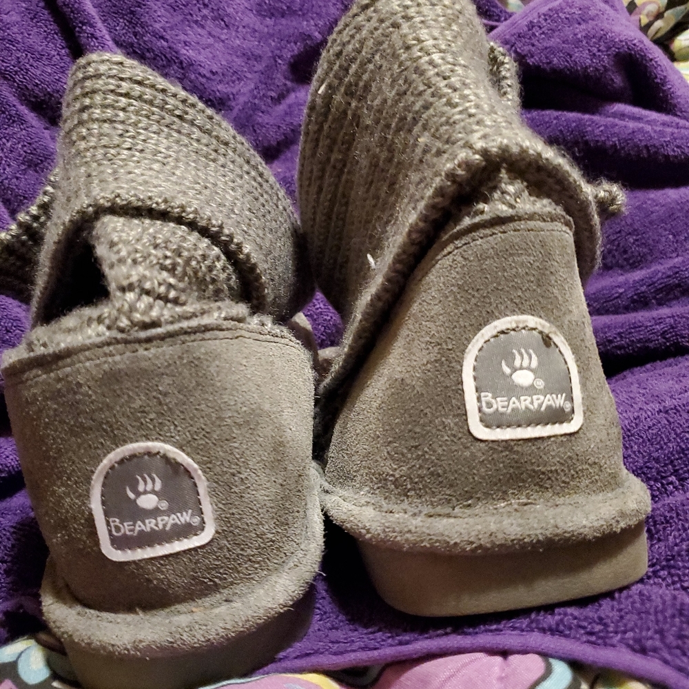 Womens Bearpaw Knit Boots